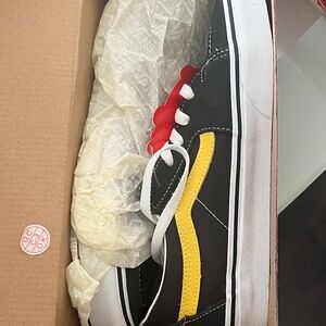 Kids Black and Yellow Sneakers